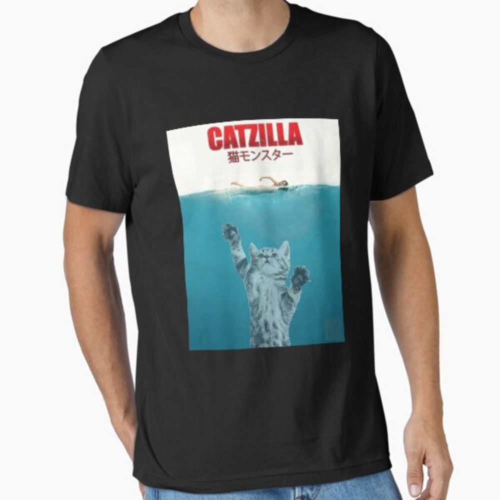 Catzilla T Shirts Black